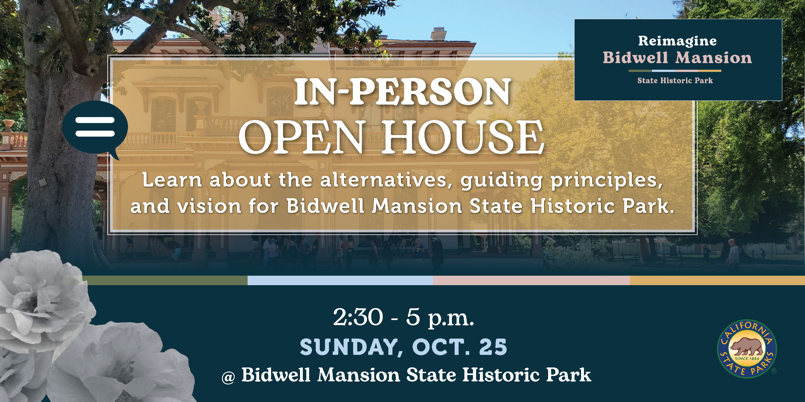 Banner promoting Open House on October 25th.